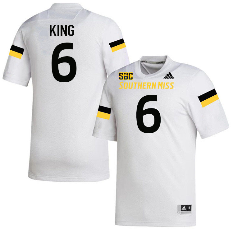 Southern Miss Golden Eagles #6 Dylan King Jersey Football Uniforms-White